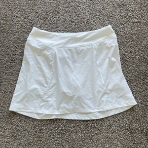 Nike White Women's Athletic Skirt with Subtle Swoosh